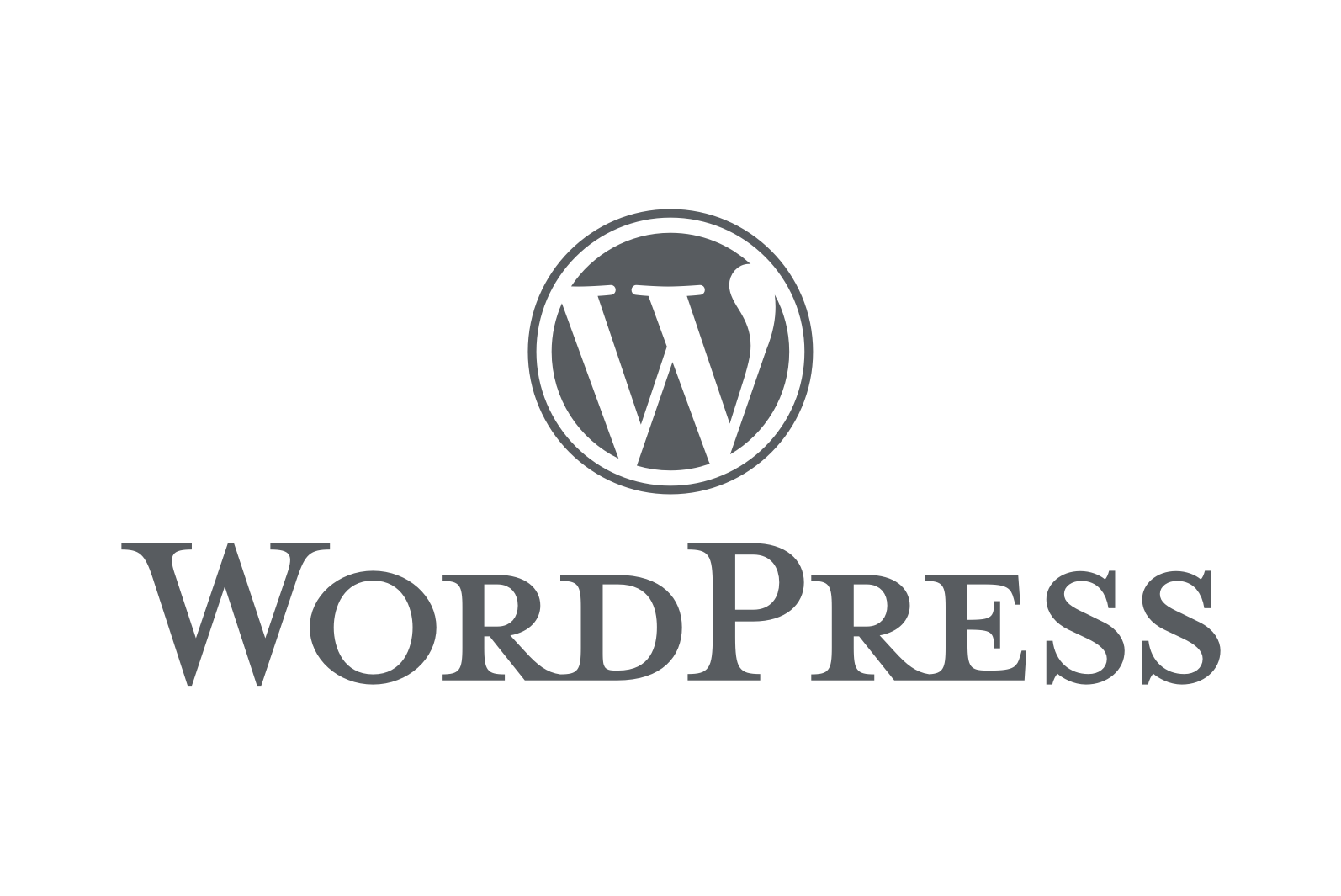 WordPress logo, the iconic 'W' symbolizing versatile and user-friendly web development.